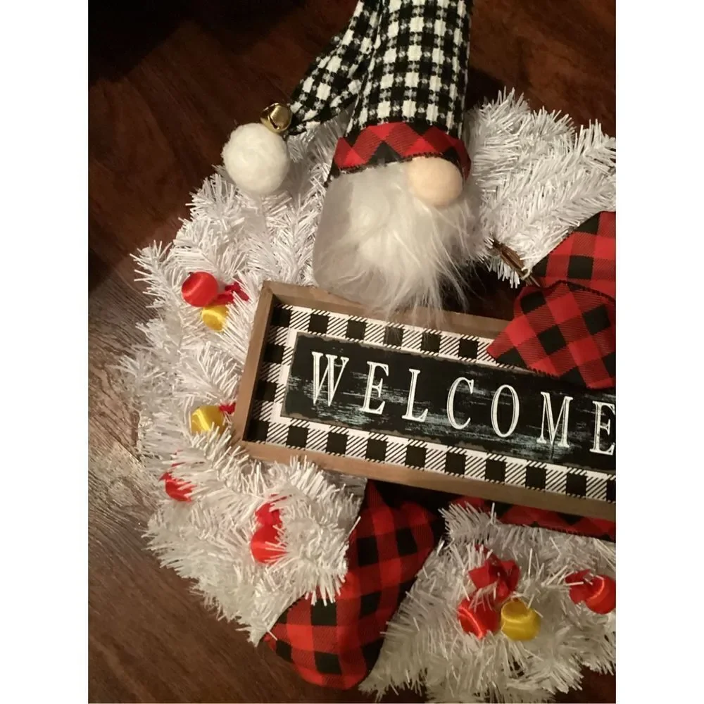Handcrafted Gnome Wreath New